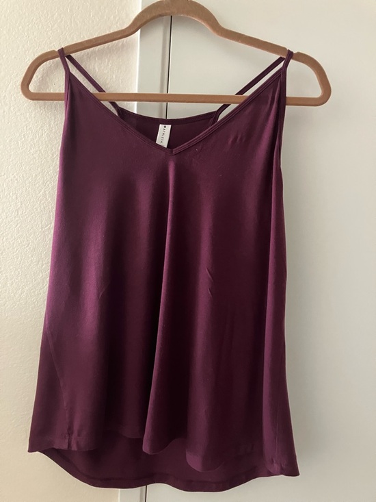 Athleta Tops - Athleta Double-Strap V-Neck Cami in Deep Plum